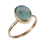 *1 TAYE 14KT GOLD & DIAMOND AUSTRALIAN OPAL JEWELRY SET