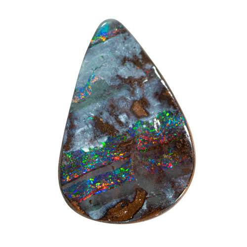 SPEED OF LIGHT NATURAL SOLID AUSTRALIAN BOULDER OPAL LOOSE STONE